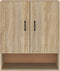 vidaXL - Wandkast - 60x31x70 - cm - bewerkt - hout - sonoma - eikenkleurig