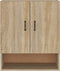 vidaXL - Wandkast - 60x31x70 - cm - bewerkt - hout - sonoma - eikenkleurig