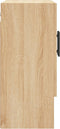 vidaXL - Wandkast - 60x31x70 - cm - bewerkt - hout - sonoma - eikenkleurig