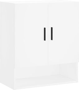 vidaXL - Wandkast - 60x31x70 - cm - bewerkt - hout - wit