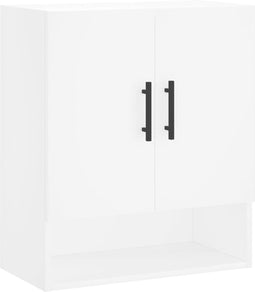 vidaXL - Wandkast - 60x31x70 - cm - bewerkt - hout - wit