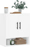 vidaXL - Wandkast - 60x31x70 - cm - bewerkt - hout - wit
