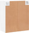 vidaXL - Wandkast - 60x31x70 - cm - bewerkt - hout - wit