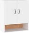 vidaXL - Wandkast - 60x31x70 - cm - bewerkt - hout - wit