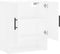vidaXL - Wandkast - 60x31x70 - cm - bewerkt - hout - wit