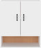 vidaXL - Wandkast - 60x31x70 - cm - bewerkt - hout - wit