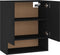 vidaXL - Wandkast - 60x31x70 - cm - bewerkt - hout - zwart