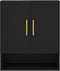vidaXL - Wandkast - 60x31x70 - cm - bewerkt - hout - zwart