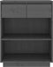 vidaXL - Wandkast - 60x34x75 - cm - massief - grenenhout - grijs
