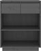 vidaXL - Wandkast - 60x34x75 - cm - massief - grenenhout - grijs