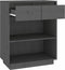 vidaXL - Wandkast - 60x34x75 - cm - massief - grenenhout - grijs