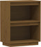 vidaXL - Wandkast - 60x34x75 - cm - massief - grenenhout - honingbruin