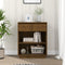 vidaXL - Wandkast - 60x34x75 - cm - massief - grenenhout - honingbruin