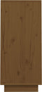 vidaXL - Wandkast - 60x34x75 - cm - massief - grenenhout - honingbruin