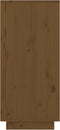 vidaXL - Wandkast - 60x34x75 - cm - massief - grenenhout - honingbruin