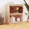 vidaXL - Wandkast - 60x34x75 - cm - massief - grenenhout