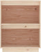 vidaXL - Wandkast - 60x34x75 - cm - massief - grenenhout