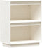 vidaXL - Wandkast - 60x34x75 - cm - massief - grenenhout - wit