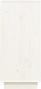 vidaXL - Wandkast - 60x34x75 - cm - massief - grenenhout - wit