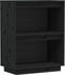 vidaXL - Wandkast - 60x34x75 - cm - massief - grenenhout - zwart