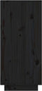 vidaXL - Wandkast - 60x34x75 - cm - massief - grenenhout - zwart
