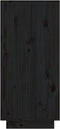 vidaXL - Wandkast - 60x34x75 - cm - massief - grenenhout - zwart