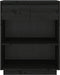 vidaXL - Wandkast - 60x34x75 - cm - massief - grenenhout - zwart