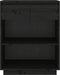 vidaXL - Wandkast - 60x34x75 - cm - massief - grenenhout - zwart