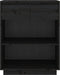 vidaXL - Wandkast - 60x34x75 - cm - massief - grenenhout - zwart