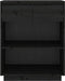 vidaXL - Wandkast - 60x34x75 - cm - massief - grenenhout - zwart