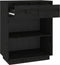 vidaXL - Wandkast - 60x34x75 - cm - massief - grenenhout - zwart