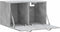 vidaXL - Wandkast - 60x36,5x35 - cm - bewerkt - hout - betongrijs