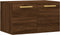 vidaXL - Wandkast - 60x36,5x35 - cm - bewerkt - hout - bruin - eikenkleur