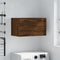 vidaXL - Wandkast - 60x36,5x35 - cm - bewerkt - hout - bruin - eikenkleur