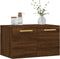 vidaXL - Wandkast - 60x36,5x35 - cm - bewerkt - hout - bruin - eikenkleur