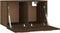 vidaXL - Wandkast - 60x36,5x35 - cm - bewerkt - hout - bruin - eikenkleur