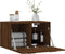 vidaXL - Wandkast - 60x36,5x35 - cm - bewerkt - hout - bruin - eikenkleur