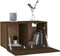 vidaXL - Wandkast - 60x36,5x35 - cm - bewerkt - hout - bruin - eikenkleur