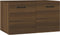 vidaXL - Wandkast - 60x36,5x35 - cm - bewerkt - hout - bruin - eikenkleur