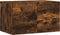 vidaXL - Wandkast - 60x36,5x35 - cm - bewerkt - hout - gerookt - eikenkleurig