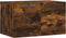 vidaXL - Wandkast - 60x36,5x35 - cm - bewerkt - hout - gerookt - eikenkleurig