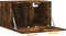 vidaXL - Wandkast - 60x36,5x35 - cm - bewerkt - hout - gerookt - eikenkleurig