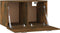 vidaXL - Wandkast - 60x36,5x35 - cm - bewerkt - hout - gerookt - eikenkleurig
