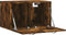 vidaXL - Wandkast - 60x36,5x35 - cm - bewerkt - hout - gerookt - eikenkleurig