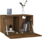 vidaXL - Wandkast - 60x36,5x35 - cm - bewerkt - hout - gerookt - eikenkleurig