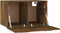 vidaXL - Wandkast - 60x36,5x35 - cm - bewerkt - hout - gerookt - eikenkleurig