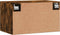 vidaXL - Wandkast - 60x36,5x35 - cm - bewerkt - hout - gerookt - eikenkleurig