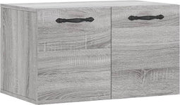 vidaXL - Wandkast - 60x36,5x35 - cm - bewerkt - hout - grijs - sonoma - eikenkleurig