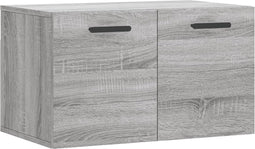 vidaXL - Wandkast - 60x36,5x35 - cm - bewerkt - hout - grijs - sonoma - eikenkleurig