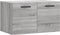 vidaXL - Wandkast - 60x36,5x35 - cm - bewerkt - hout - grijs - sonoma - eikenkleurig